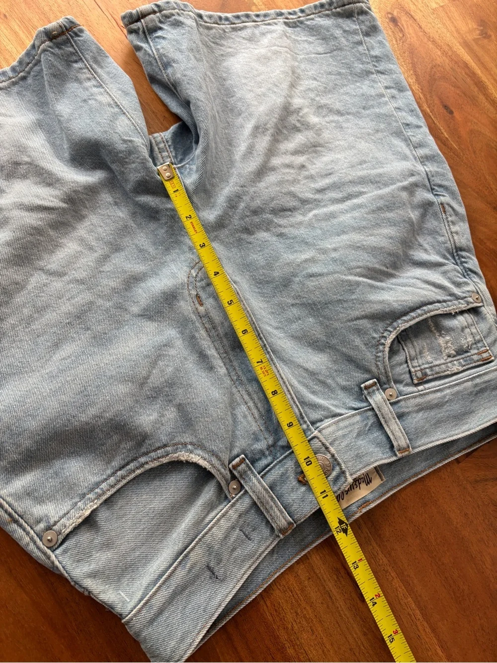 Madewell Baggy Denim Shorts Light Wash - Size 25